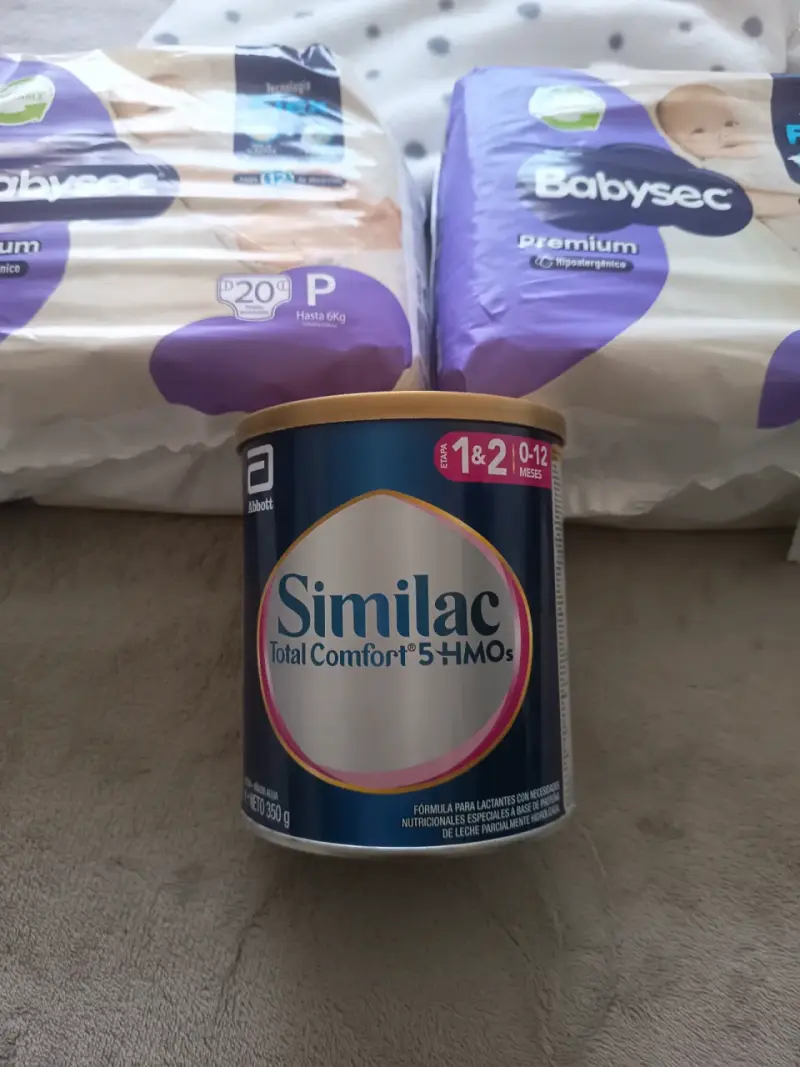 Pañales Babysec Premium P 20 unidades y leche - 3