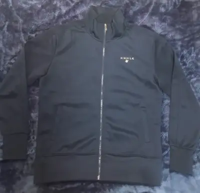 Chaqueta deportiva negra SikSilk para hombre - miniatura 1