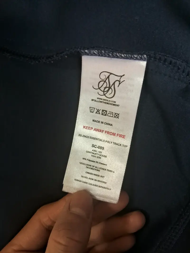 Chaqueta deportiva negra SikSilk para hombre - 6