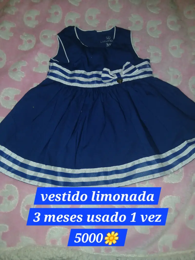 Vestido de bebé Limonada floral 6 meses - 2