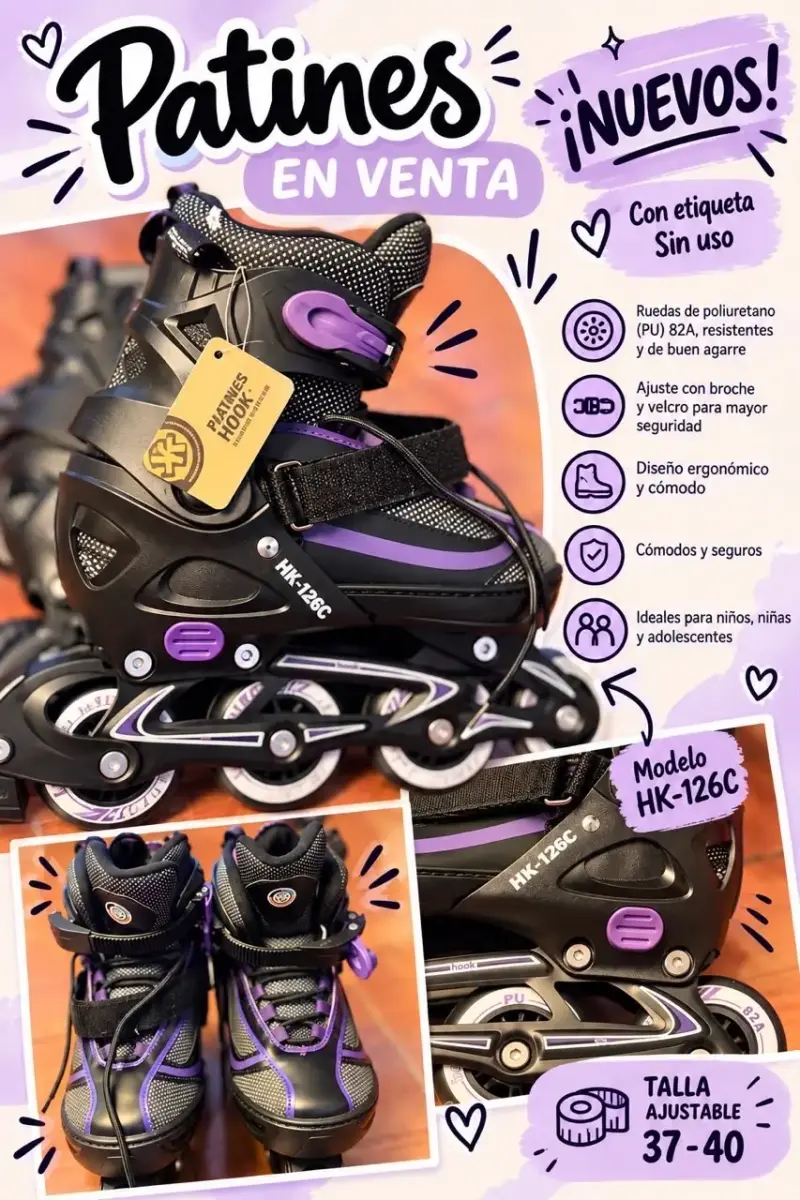 Vendo patines hook 126c Nuevos