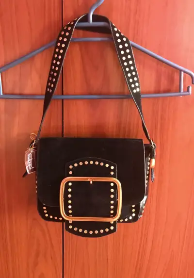 Cartera negra todopiel nueva - miniatura 1