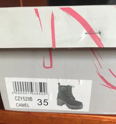 Botines color camel con plataforma - miniatura 6