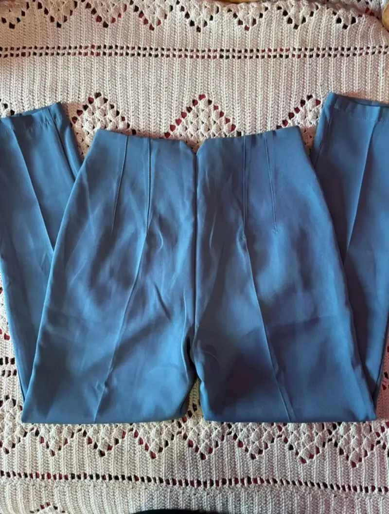 Pantalones azules de vestir para mujer - 3