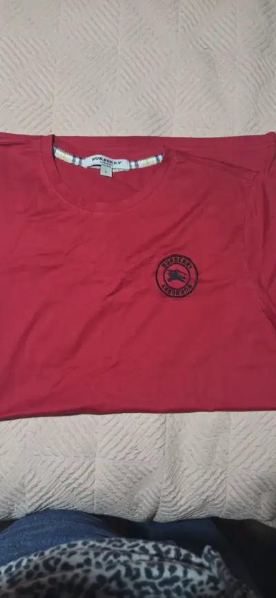 Polera roja Burberry de algodón - miniatura 1