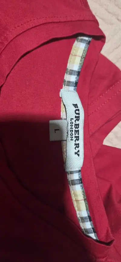Polera roja Burberry de algodón - miniatura 2