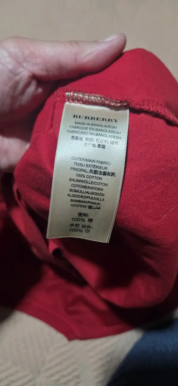 Polera roja Burberry de algodón - 3