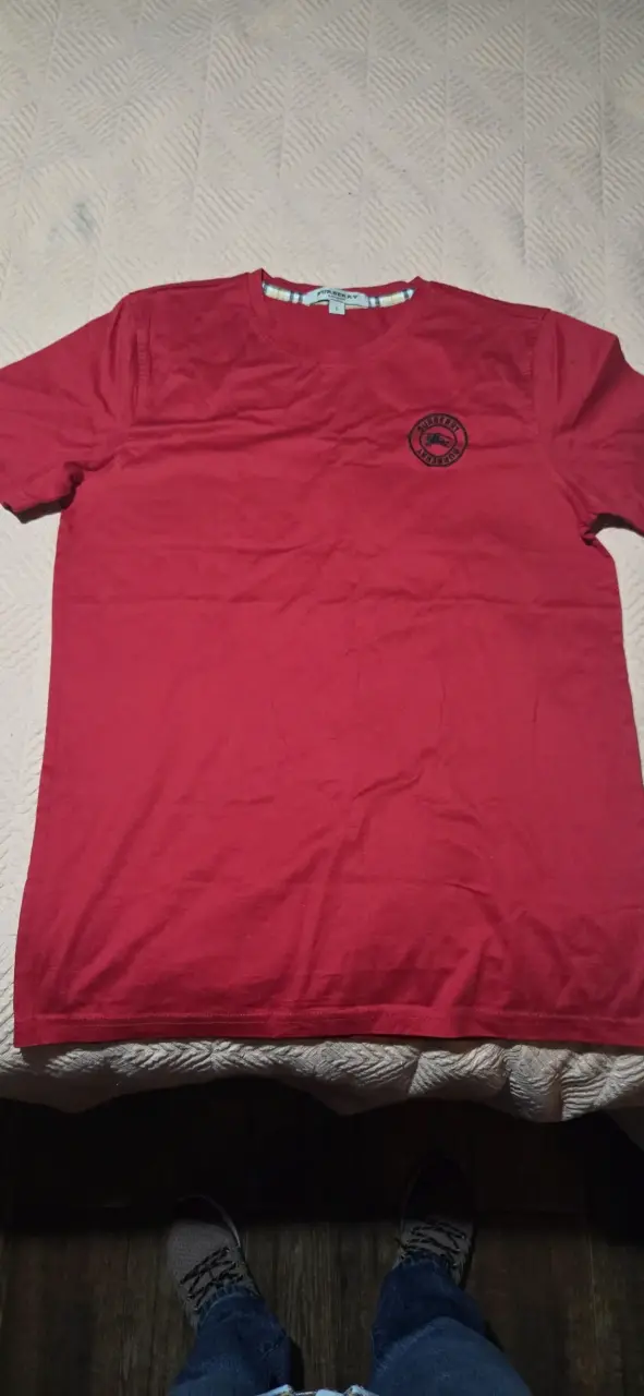 Polera roja Burberry de algodón - 4