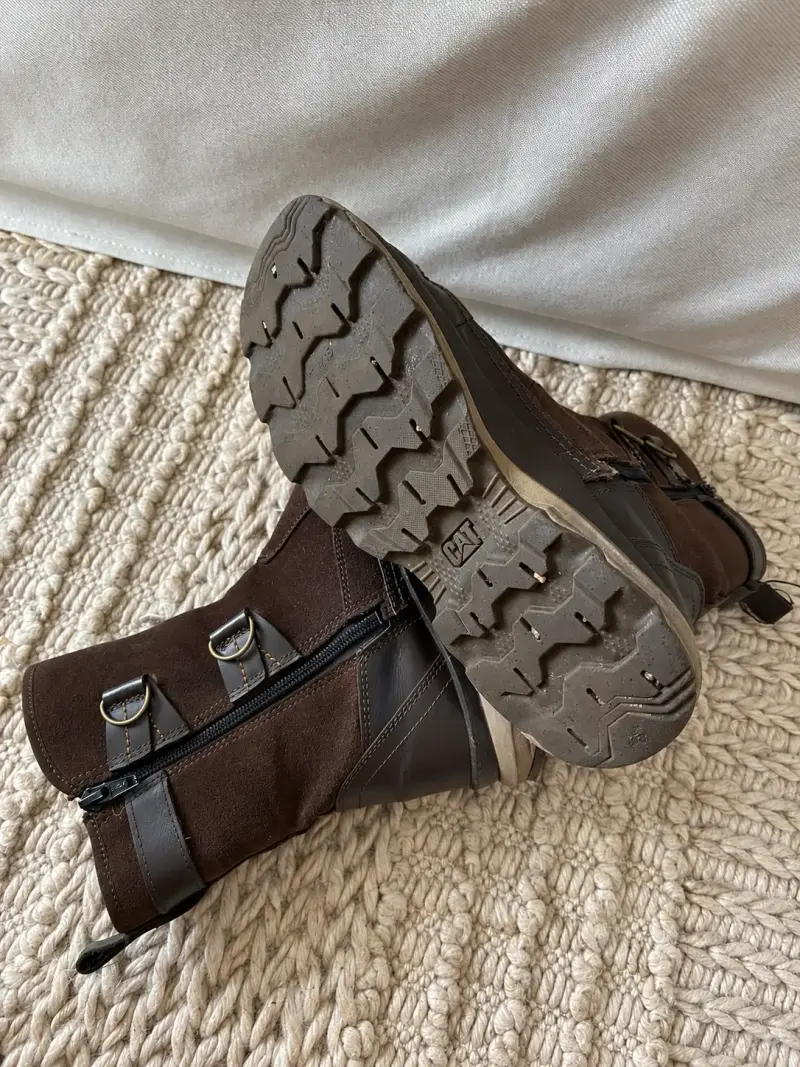 Botines mujer CAT cuero - 3