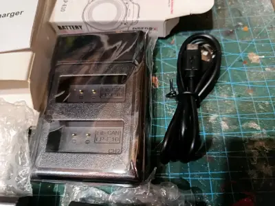 Cargador USB Dual LED con2 Baterías para Cámara Ca - miniatura 3