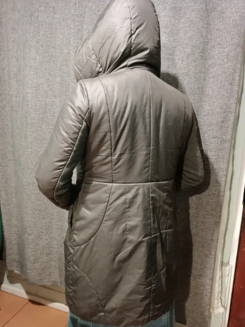 Abrigo de invierno con capucha para mujer - 2
