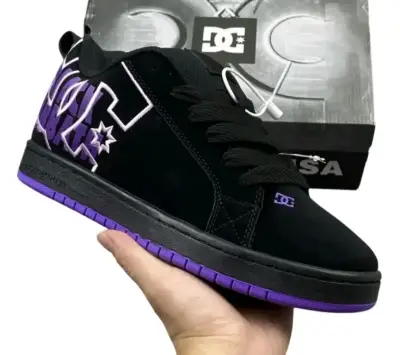 Zapatillas DC Shoes Black Sabbath negras y moradas - miniatura 2
