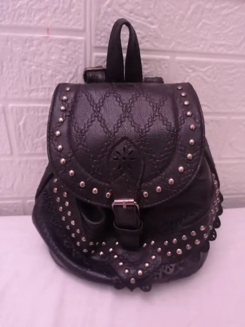 Mochila/cartera de cuero vintage - 3