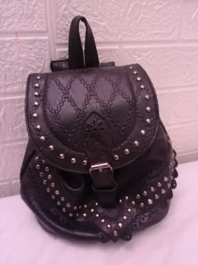 Mochila/cartera de cuero vintage - miniatura 4