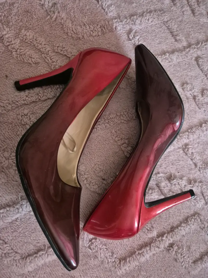 Zapatos de tacón alto bicolor charol - 4