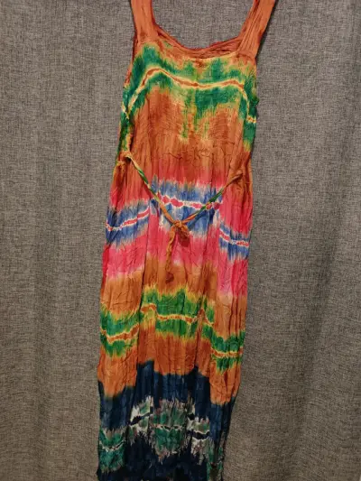 Vestido largo tie-dye multicolor Premier House - miniatura 2