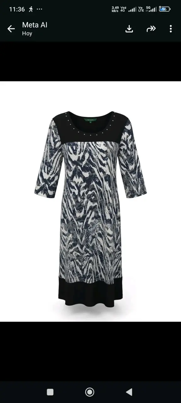 Vestido estampado animal print Ma Griffe - 1