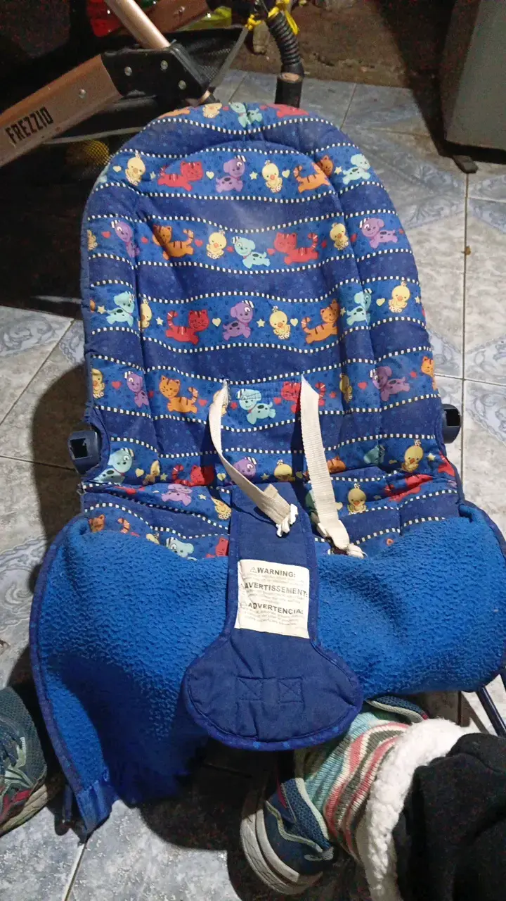 Silla mecedora para bebé Fisher-Price azul - 1