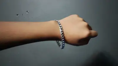 Conjunto de cadena y pulsera de acero inoxidable - miniatura 1