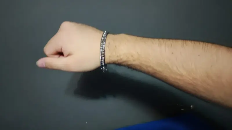 Conjunto de cadena y pulsera de acero inoxidable - 6