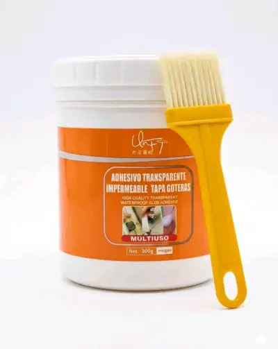 Adhesivo Transparente Impermeable 300g con Brocha - miniatura 1