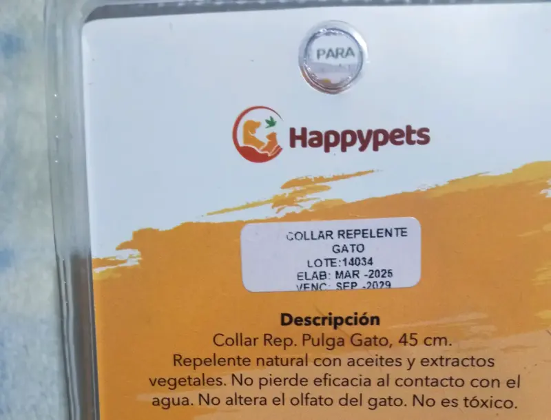 Collar repelente para gatos Happypets 45cm - 2