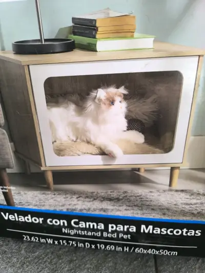 Velador con cama para mascotas Mainstays - miniatura 1
