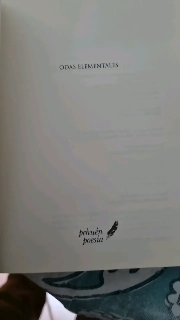 Libro Odas Elementales de Pablo Neruda - 2