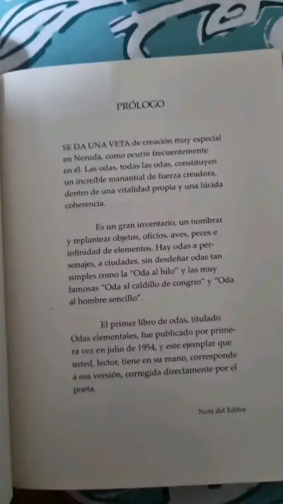Libro Odas Elementales de Pablo Neruda - miniatura 3