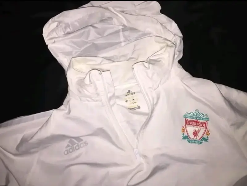 Cortaviento Adidas Liverpool FC Blanco 2007-2008 - 1