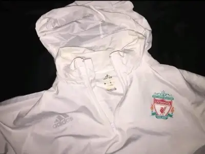Cortaviento Adidas Liverpool FC Blanco 2007-2008 - miniatura 1