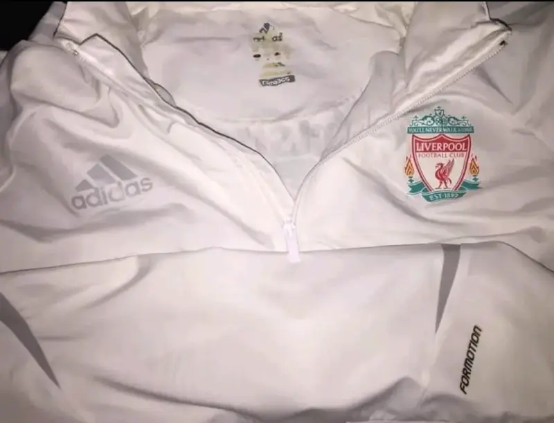 Cortaviento Adidas Liverpool FC Blanco 2007-2008 - 2