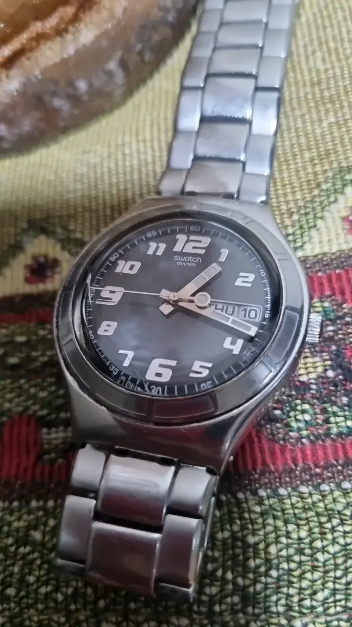 Reloj Swatch Irony Cuarzo Esfera Negra Vintage - 6