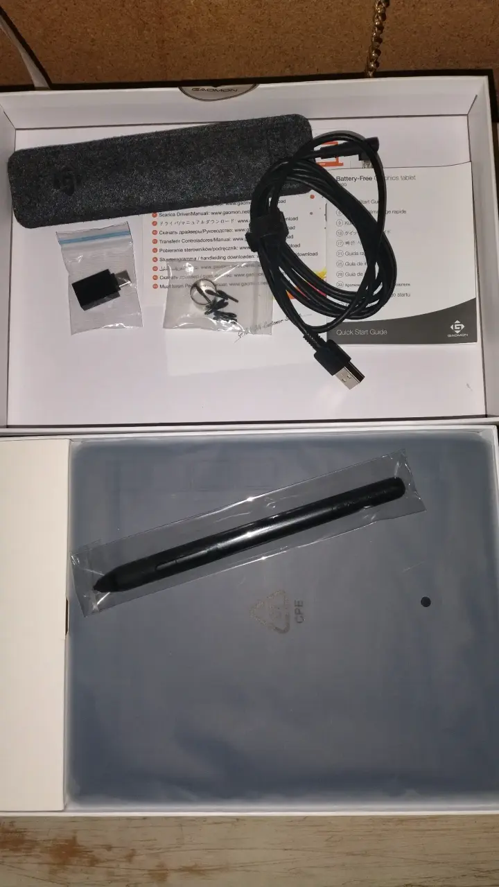 Tableta gráfica Gaomon S620 con accesorios - 2