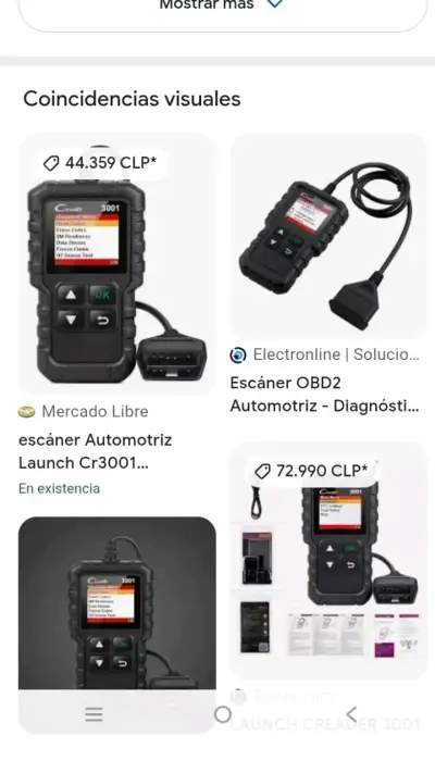 Escáner Automotriz Creader 3001 OBD2 - miniatura 2
