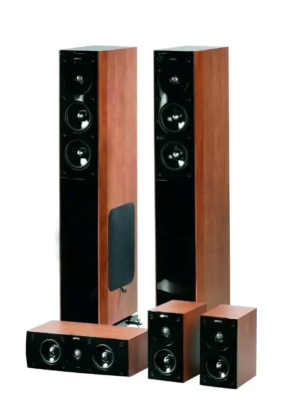 Sistema de Parlantes de Madera para Hogar - 2