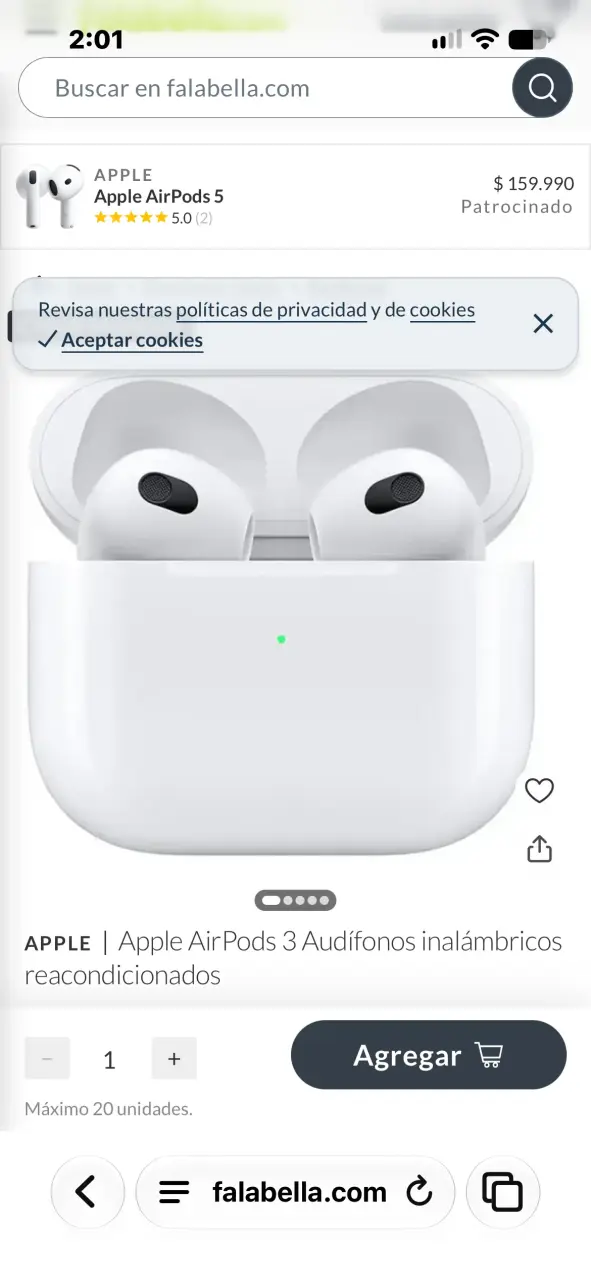 Audífonos inalámbricos Apple AirPods 3 con estuche - 4