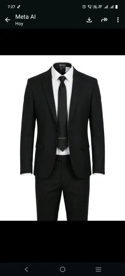 Traje formal negro para hombre Secolo - miniatura 1