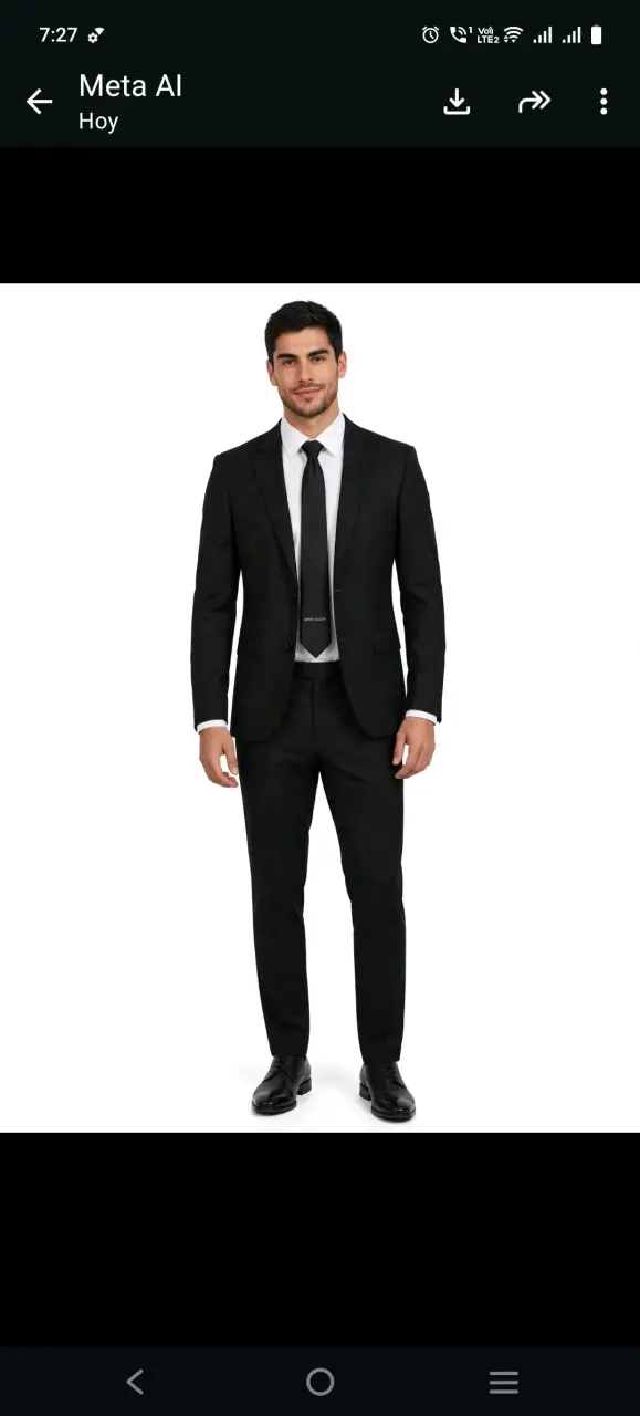 Traje formal negro para hombre Secolo - 2