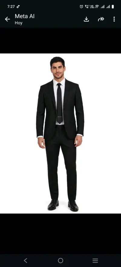 Traje formal negro para hombre Secolo - miniatura 2