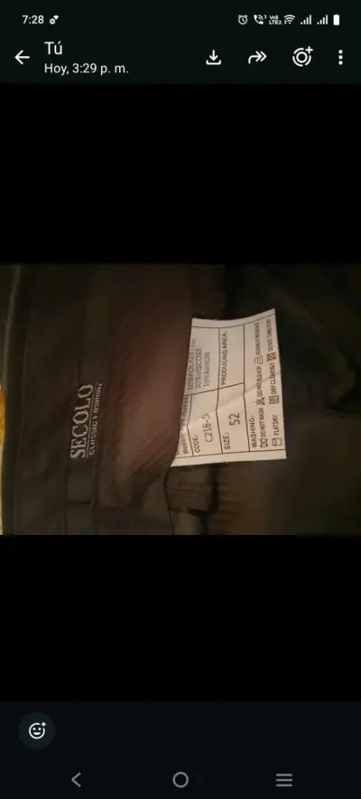 Traje formal negro para hombre Secolo - miniatura 6