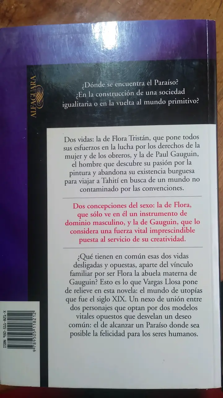 Libro 'El Paraíso en la Otra Esquina' de Mario Vargas Llosa - 2