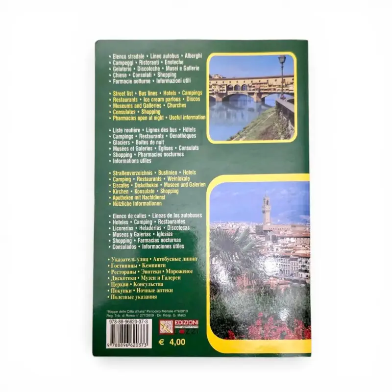 Mapa turístico de Florencia con guía multilingüe - 2