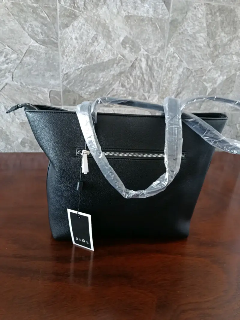 Cartera negra Ziol con asas largas - 5