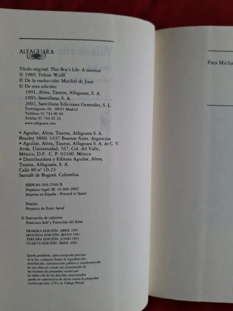 Libro 'Vida de este chico' de Tobias Wolff - 3