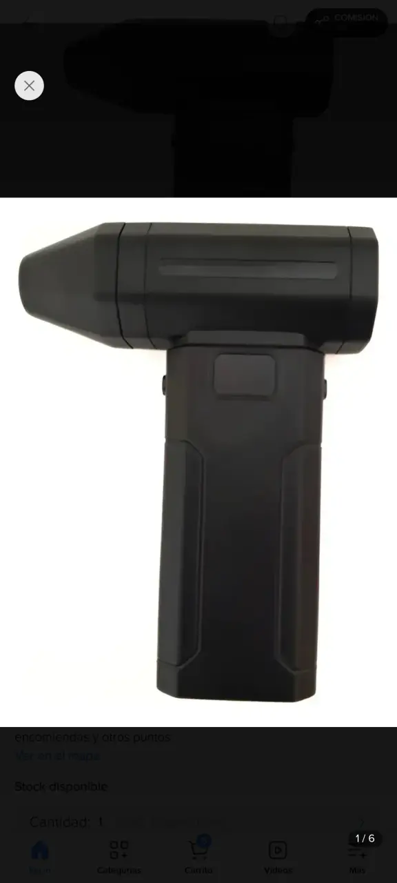 Mini ventilador portátil USB negro - 4