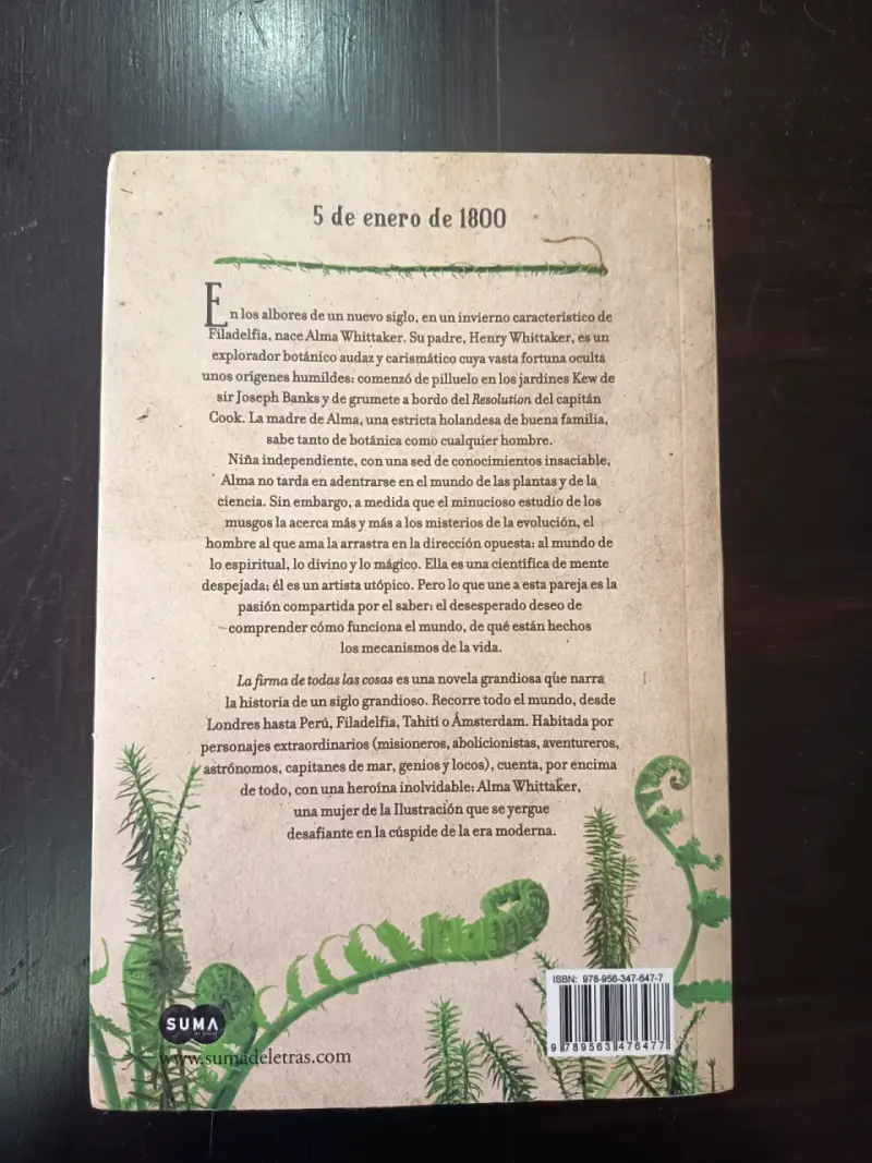 Libro 'La Firma de Todas las Cosas' de Elizabeth Gilbert - 3