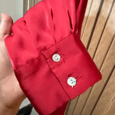 Blusa roja Zara talla L nueva - miniatura 5