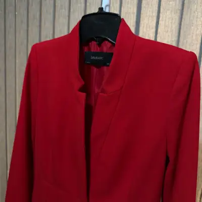 Blazer rojo Zara Basic talla S nuevo - miniatura 4