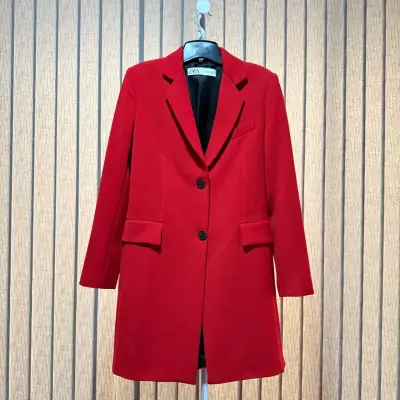 Blazer tipo abrigo Zara talla M - miniatura 1